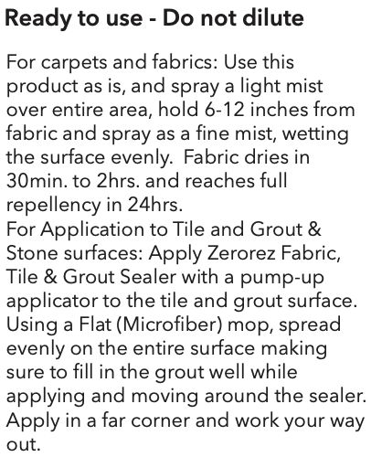Fabric, Tile & Grout Sealer