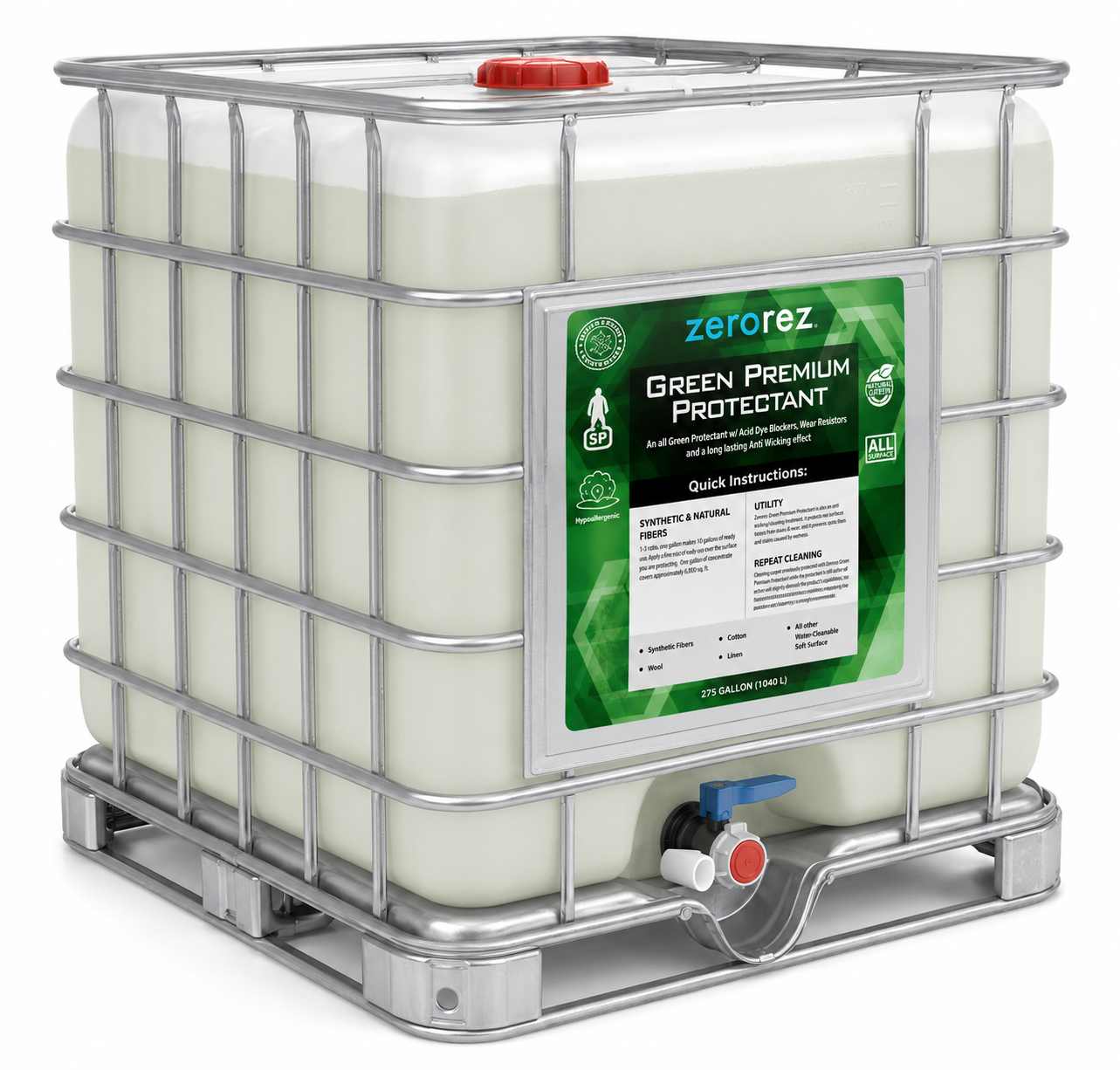 Zerorez Green Premium Protectant & Wicking Treatment
