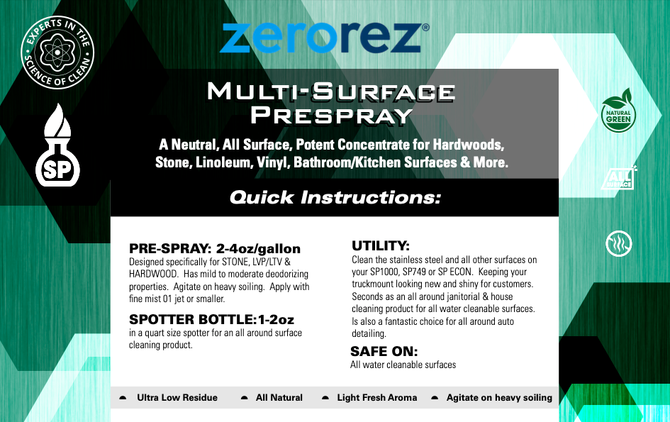 Multi-Surface Prespray